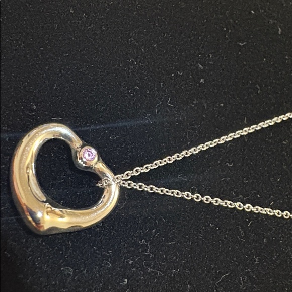 Tiffany & Co. Necklace,with pink Sapphire stone Necklace in Sterling Silver - Picture 10 of 13
